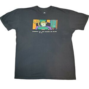 ThinkGeek Mens Tshirt Multicolor Size XL Cotton Blend Short Sleeve Pullover